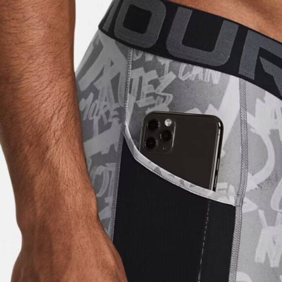 Under Armour Heat Gear Message Compression Shorts -B - Picture 4 of 6